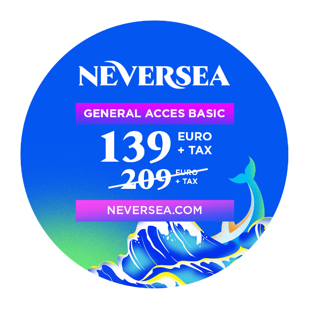Imagine Acces General Basic - Neversea 2023 - Abonament 4 zile - Pack 2x Passes