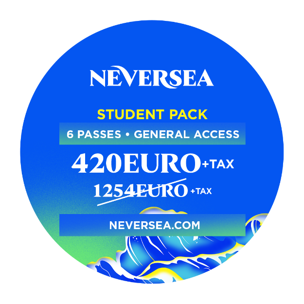 Picture of Student Packs - 6 Pack - General Access Basic - Neversea 2023 - 4-Day Pass